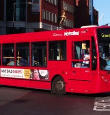 bus streetliner london bus advertising