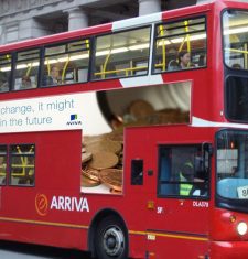london bus advertising aviva t-side